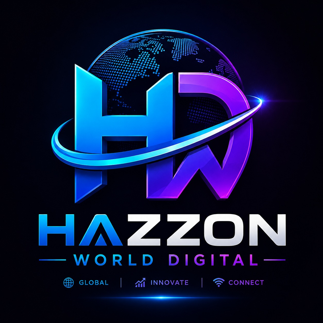 Hazzon World Digital Logo